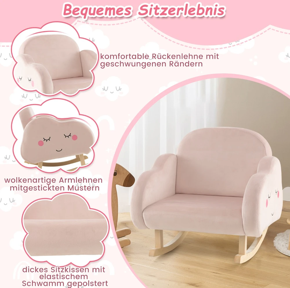 Supamasis krėslas rožinis