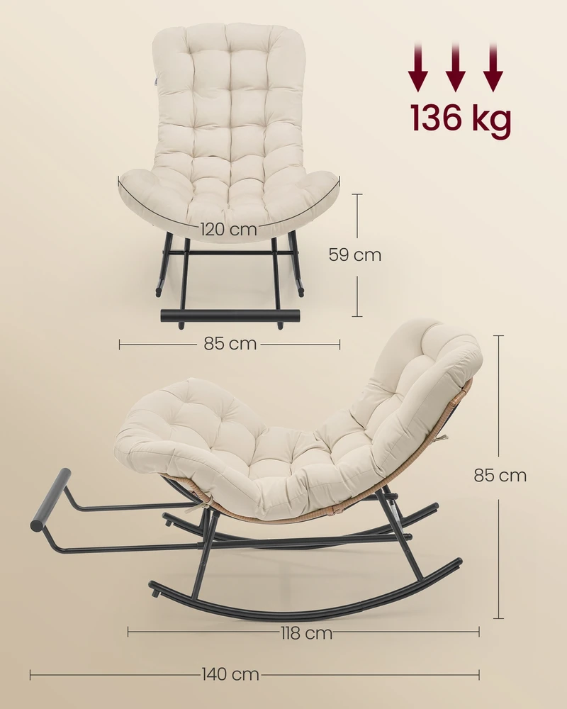 Songmics Fotelis 118 x 85 x 85 cm