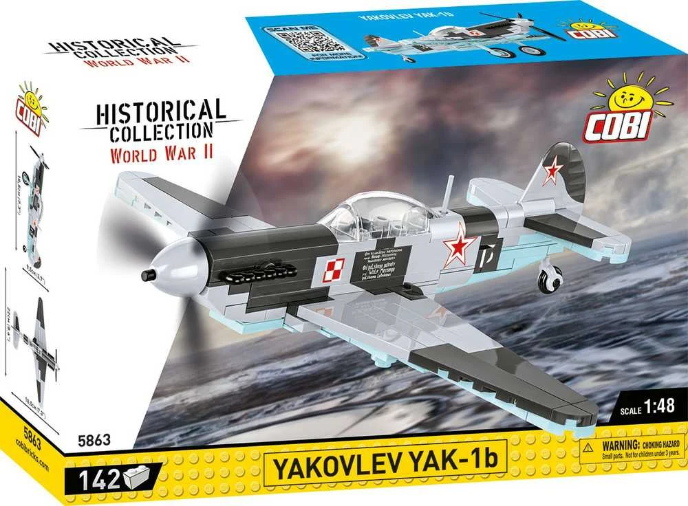 Surenkamas modelis Yakovlev YAK-1B Cobi, 5863, 142 d.