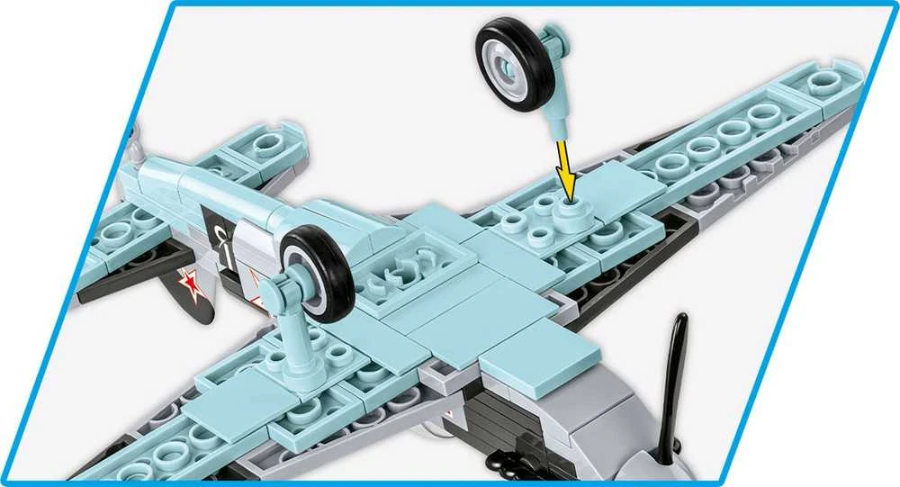 Surenkamas modelis Yakovlev YAK-1B Cobi, 5863, 142 d.