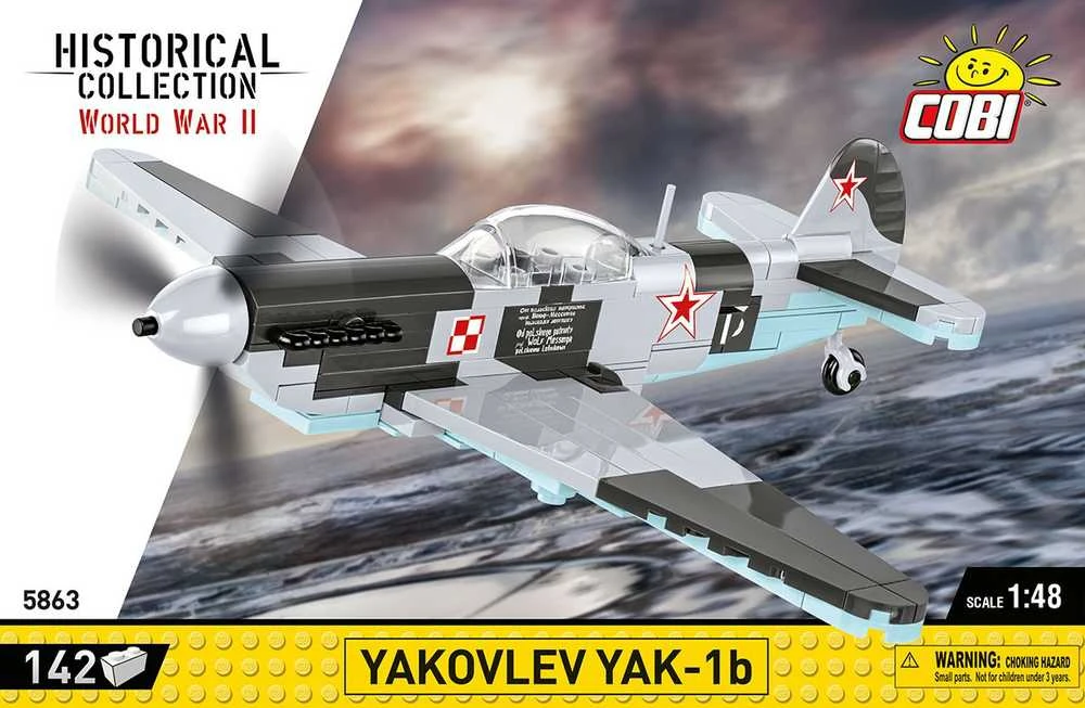 Surenkamas modelis Yakovlev YAK-1B Cobi, 5863, 142 d.