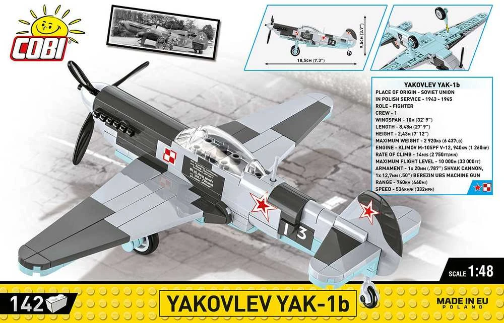 Surenkamas modelis Yakovlev YAK-1B Cobi, 5863, 142 d.