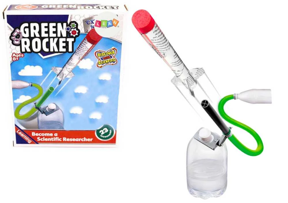 Lean Toys suspausto oro raketa vaikams