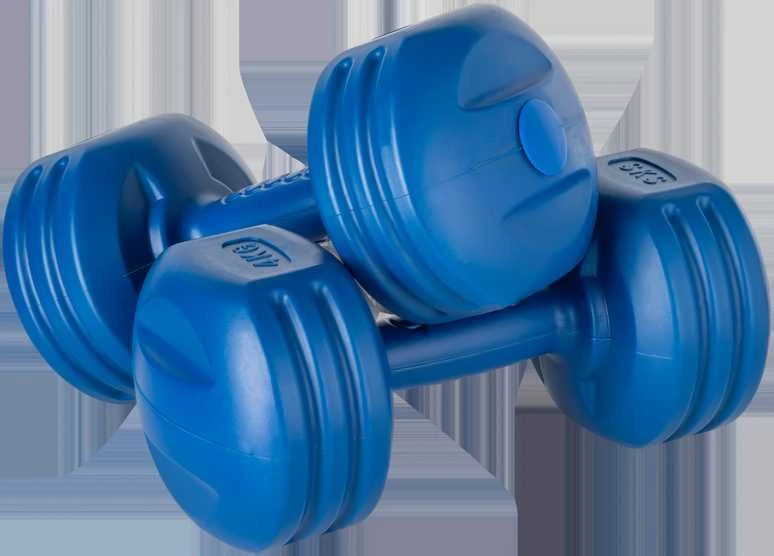 Bituminių hantelių rinkinys 20kg (2x1kg + 2x2kg + 2x3kg + 2x4kg), REBEL ACTIVE