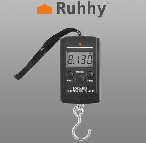 Virtuvinės svarstyklės Ruhhy LED bagažo svarstyklės - 40kg