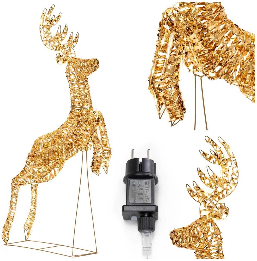 Springos Šventinė LED dekoracija elnias CL1243 su 120 LED