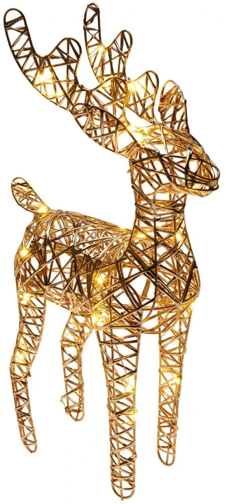 Apšviestas elnias LED dekoracija 37 cm