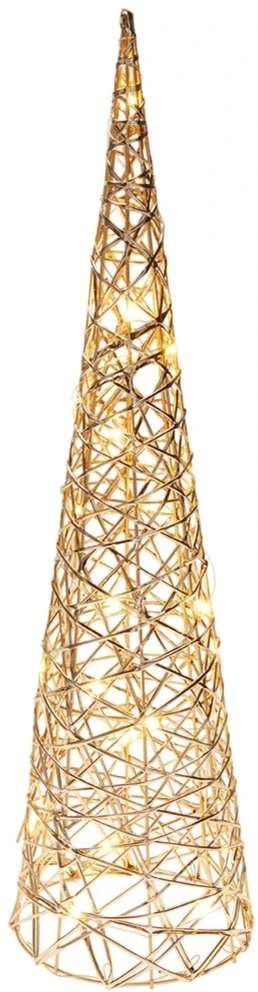 Dirbtinis Kalėdų medis 60 cm su LED apšvietimu, šiltai baltas
