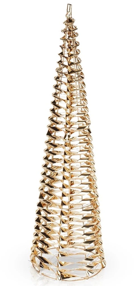 Dekoratyvinė Kalėdų eglutė su šviesa 60 LED 60 cm - Auksinė
