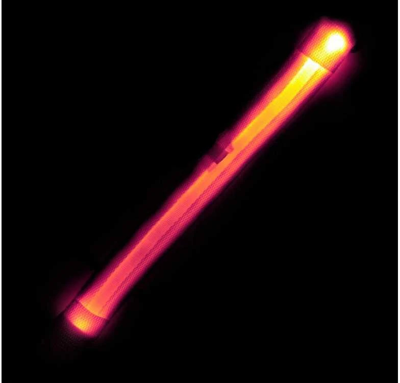 Šviečiantis LED antkaklis šunims ir katėms, 46-59 cm, rožinis