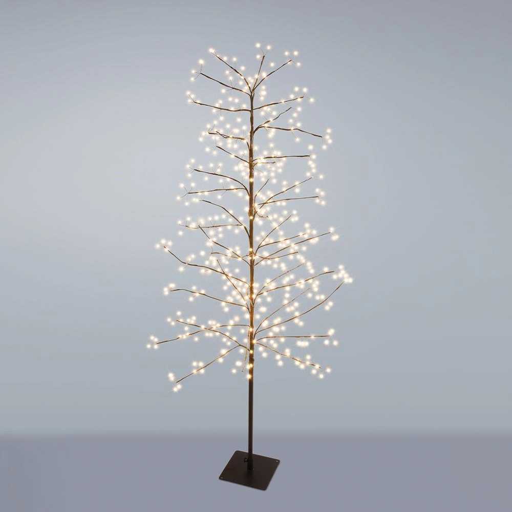 Lauko šviečianti kalėdinė dekoracija medis 480 LED 180 cm