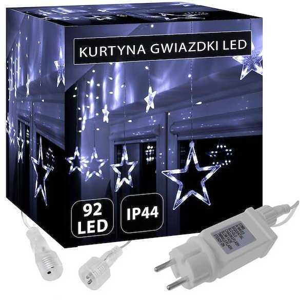 Šviesos girlianda Springos su žvaigždėmis, 92 LED, 8 funkcijos