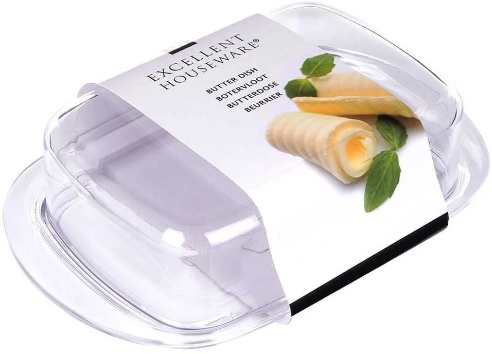 Mondex Skerdimas Sviestinė Container 17.5 x 11.5 x 4.5 cm Skaidri