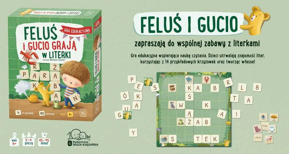 Nasza Ksiegarnia Švikiai Feliksas ir Gustas žaidžia raidėmis