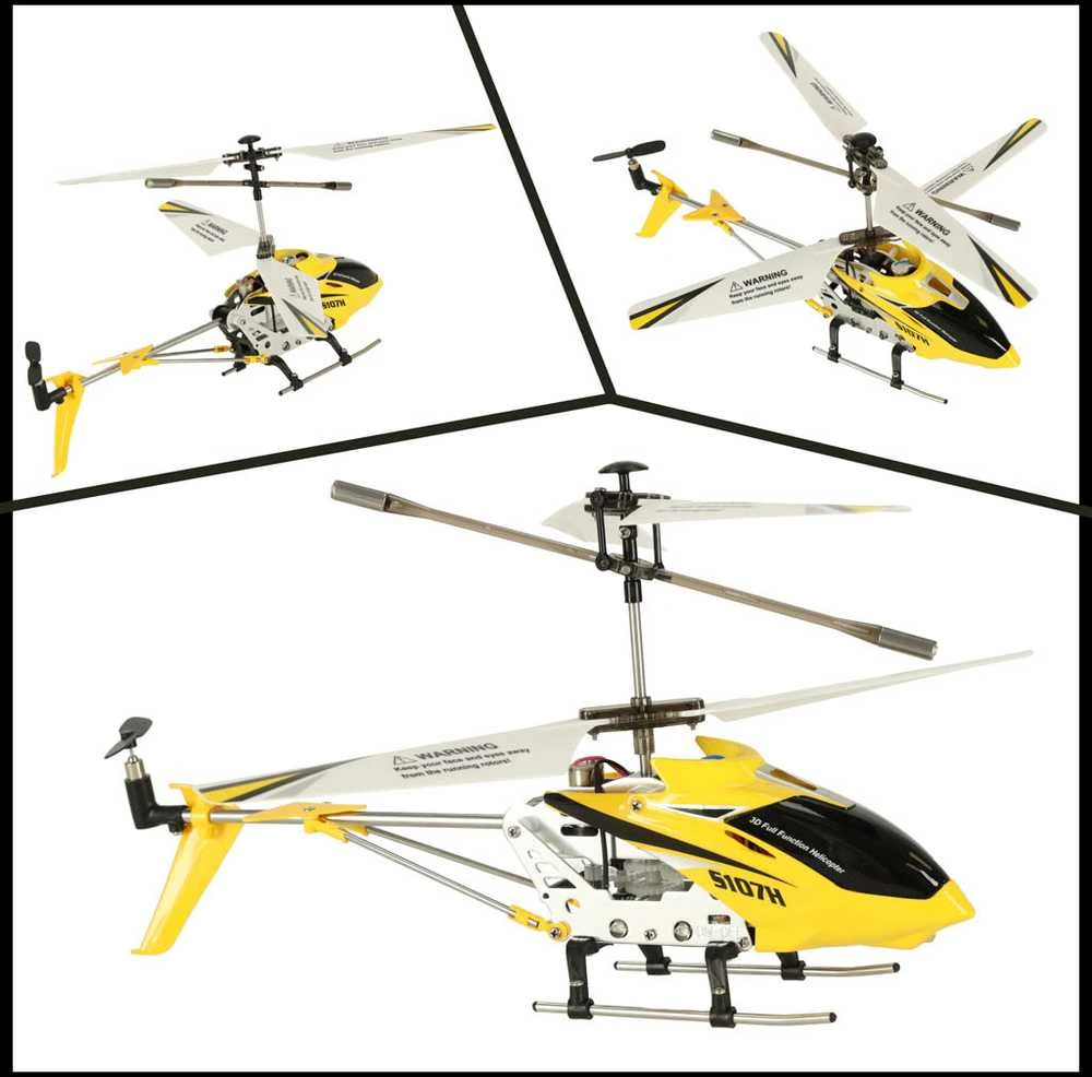 SYMA S107H RC sraigtasparnis 2.4GHz RTF geltonos spalvos