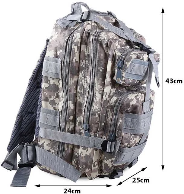 Taktinė kuprinė 30L, balta