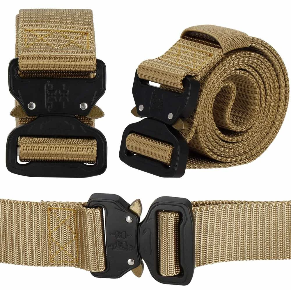 Taktinis diržas Springos CS0101 124 cm rudos spalvos