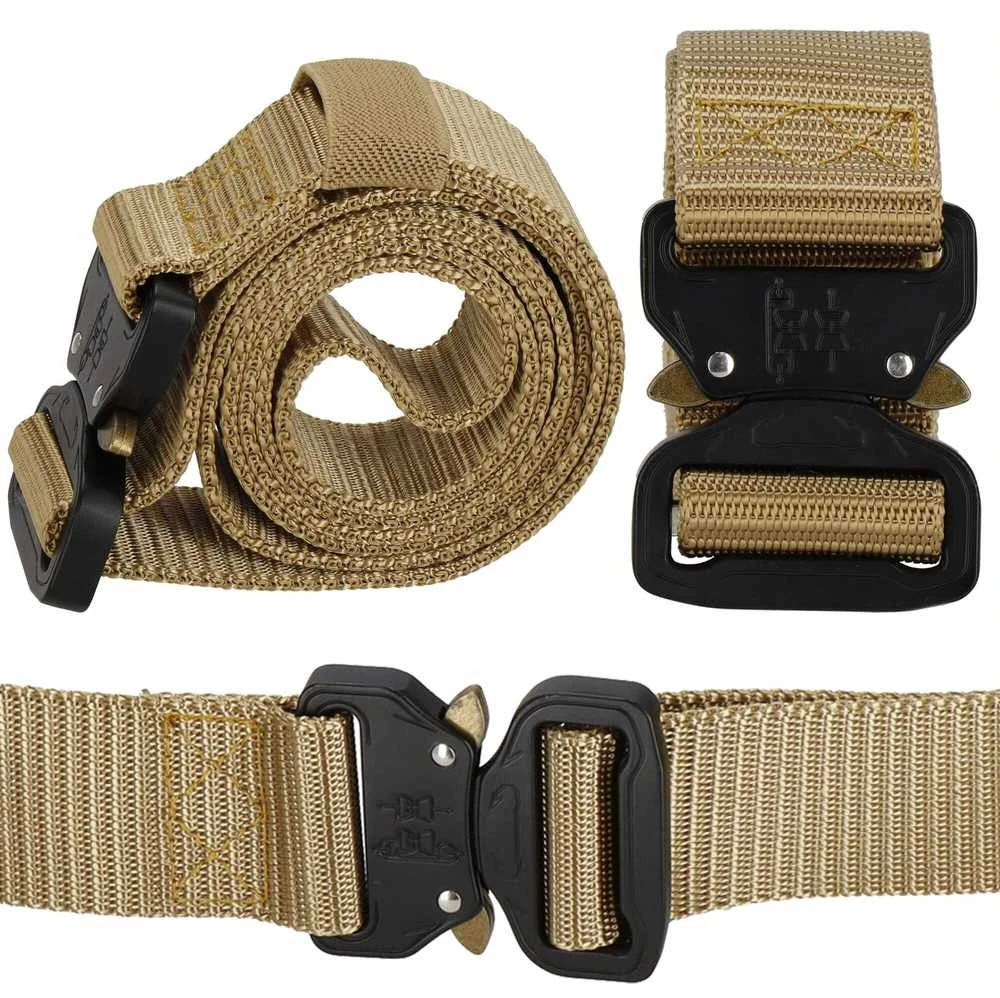 Taktinis diržas Springos CS0101 124 cm rudos spalvos