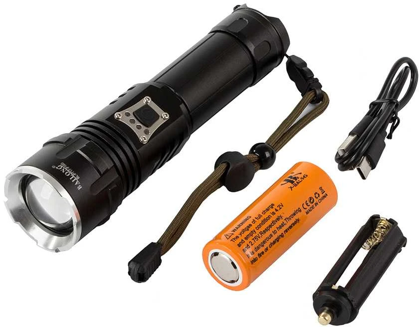 Taktinis prožektorius Bailong P717, CREE XHP160, 1000 m
