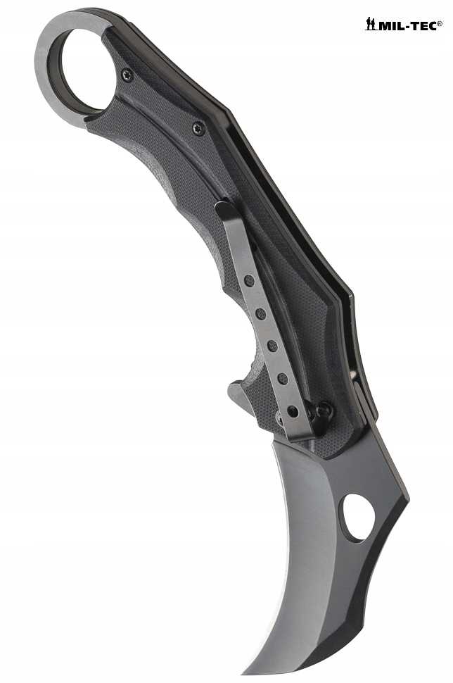 Mil-Tec Taktinis sulankstomas peilis „Karambit" Hawkbill G10, juoda