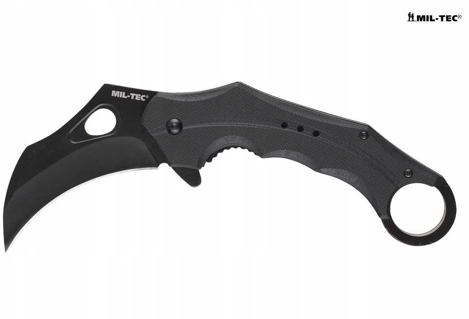 Mil-Tec Taktinis sulankstomas peilis „Karambit" Hawkbill G10, juoda