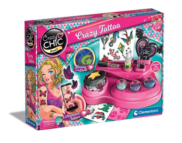 Clementoni Crazy Chic Crazy Tatuiruotės 18771