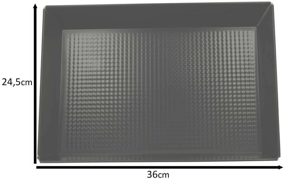 SNB Tekstūruota kepinių kepimo skardelė 36 cm x 24,5 cm x 60 cm juoda