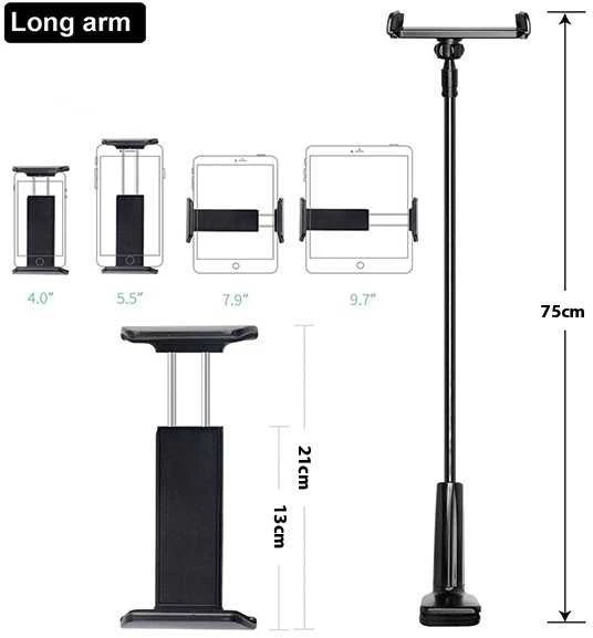 AWEI X3 desk mount 4″-10.5″ juodos spalvos long arm