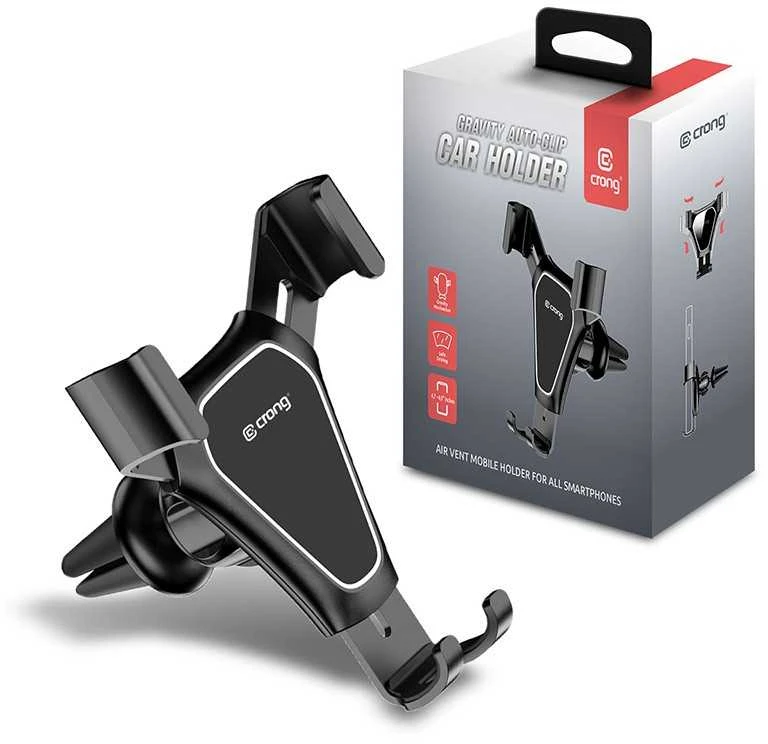 Telefono laikiklis Crong Gravity Auto-Clip 4,7–6,5"