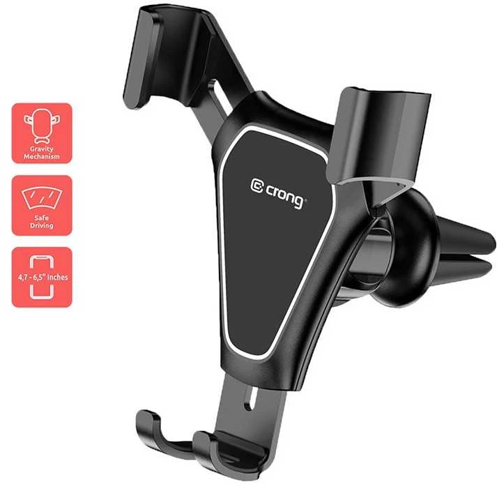 Telefono laikiklis Crong Gravity Auto-Clip 4,7–6,5"