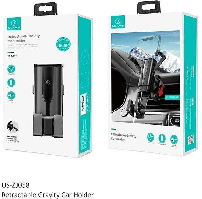 USAMS Gravity Holder for Ventilation Grille juodos spalvos ZJ058ZJ01 (US-ZJ058)