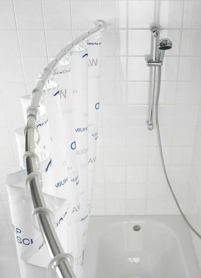 Teleskopinė dušo užuolaidų lazda, Ø 2,5 cm, 110-200 cm, WENKO