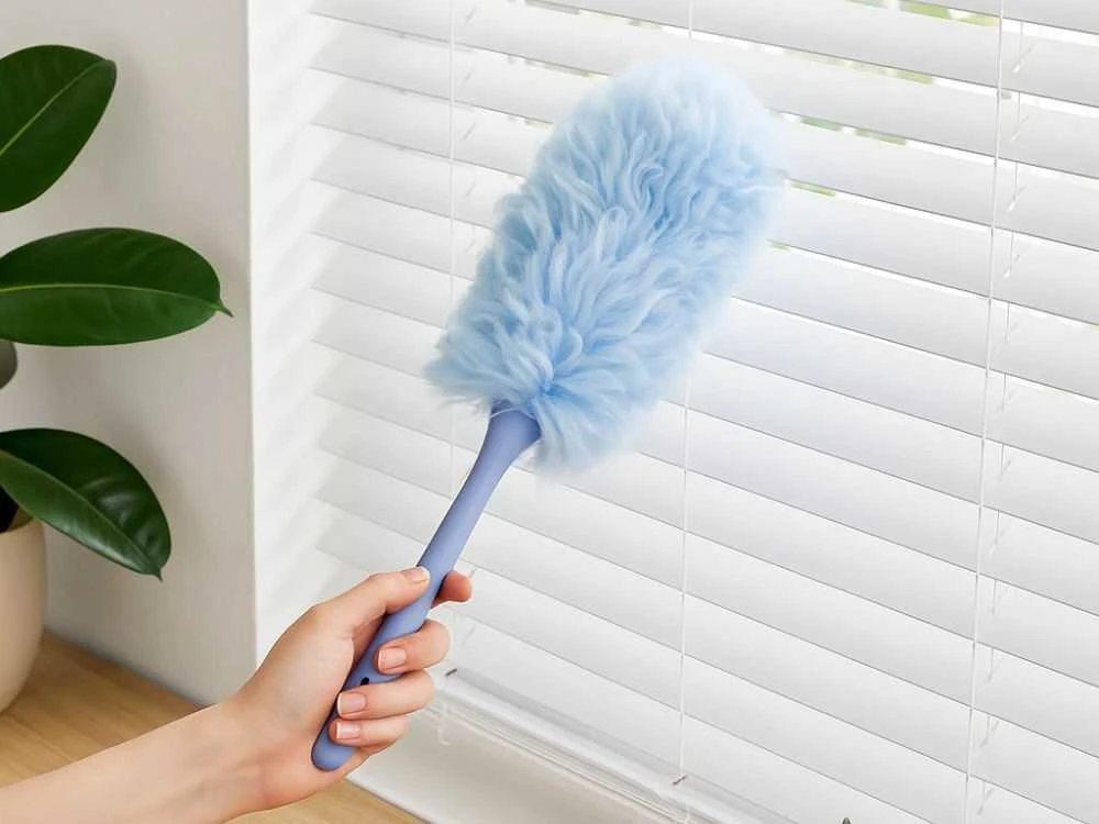 Teleskopinė mikrofibros šluotelė dulkėms ir voratinkliams 35 cm
