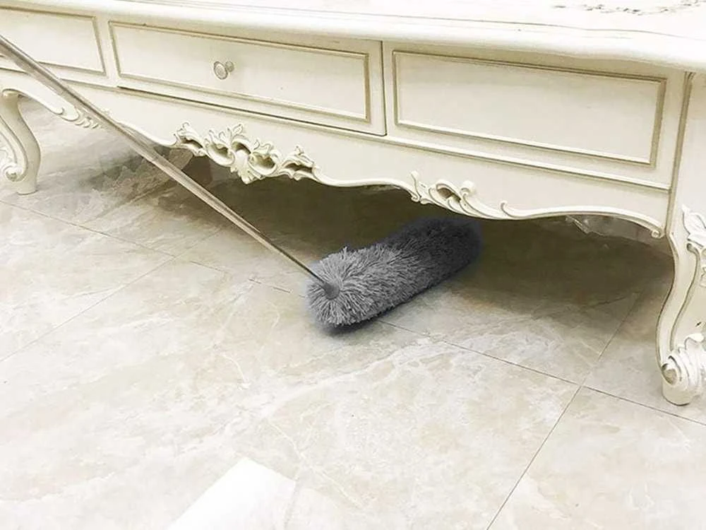 Teleskopinė mikropluošto dulkių šluotelė 35-83 cm, pilka