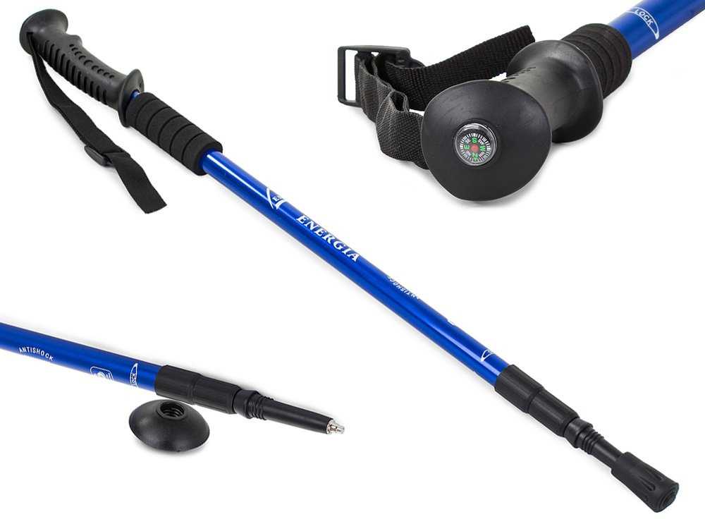 Teleskopinė Nordic Walking lazda su kompasu