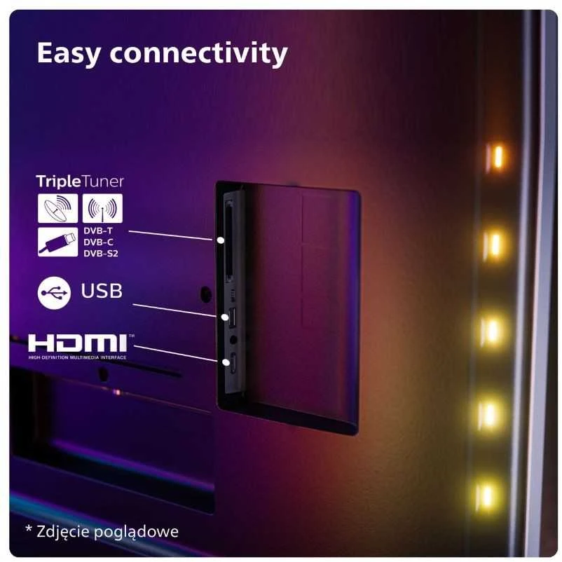 Philips 4K Ambilight televizorius | 65OLED769/12 | 65 | Smart TV | TITANAS | UHD OLED
