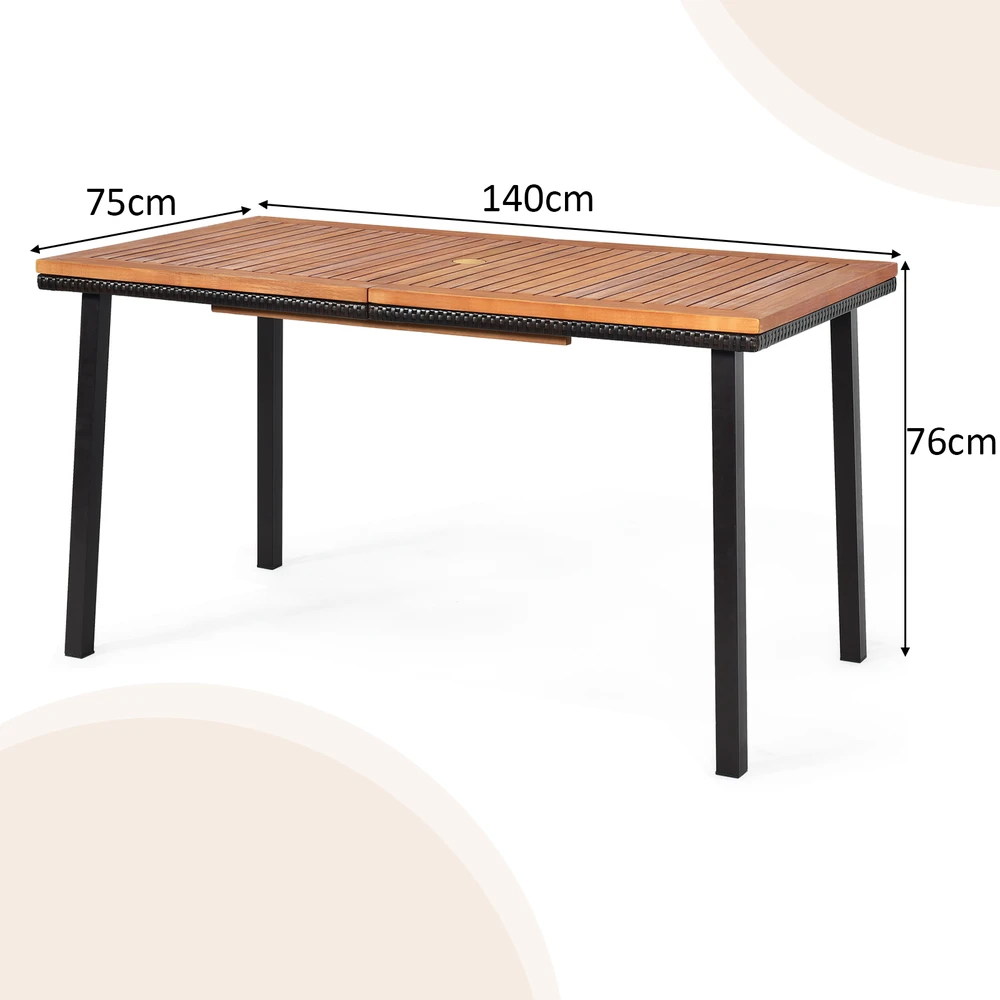 Terasos stalas 139.7 x 74.9 x 76.2 cm