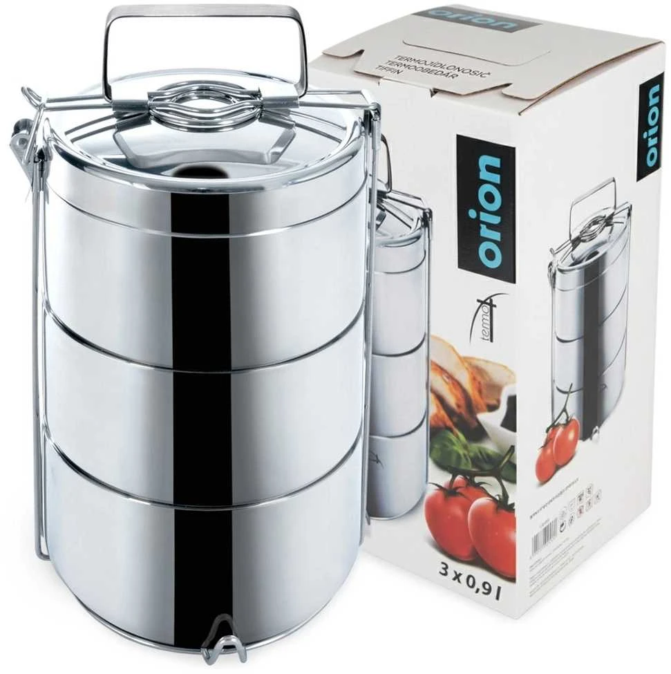 Orion Maisto termosas plieno 3 aukštų 3x900 ml
