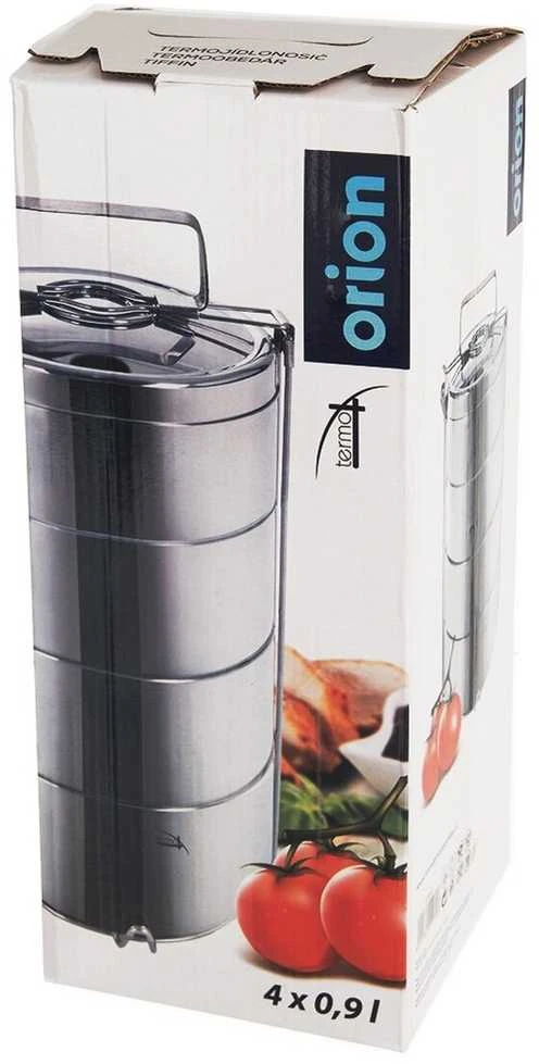 Orion Maisto termosas 4 lygių 4x900 ml nerūdijančio plieno