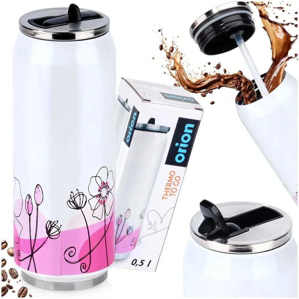 Orion Termo puodelis 500 ml, nerūdijantis plienas, žiedinis dizainas