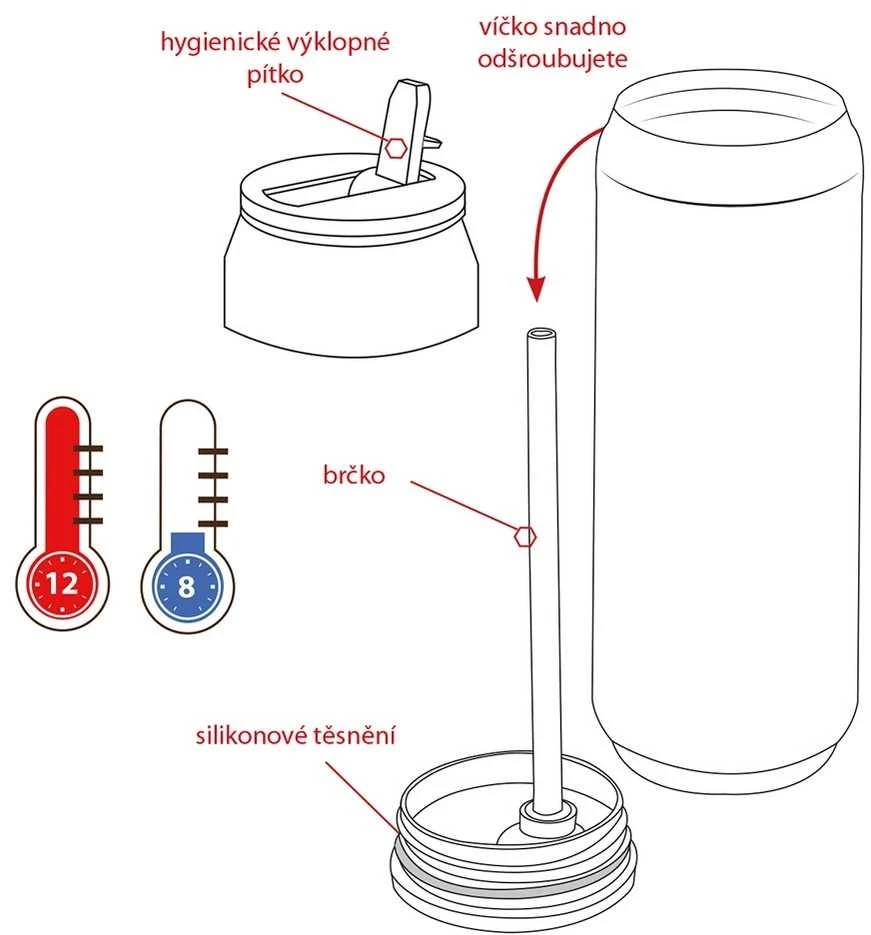 Orion Termo puodelis Hokejui 700 ml - Kelioninis puodelis