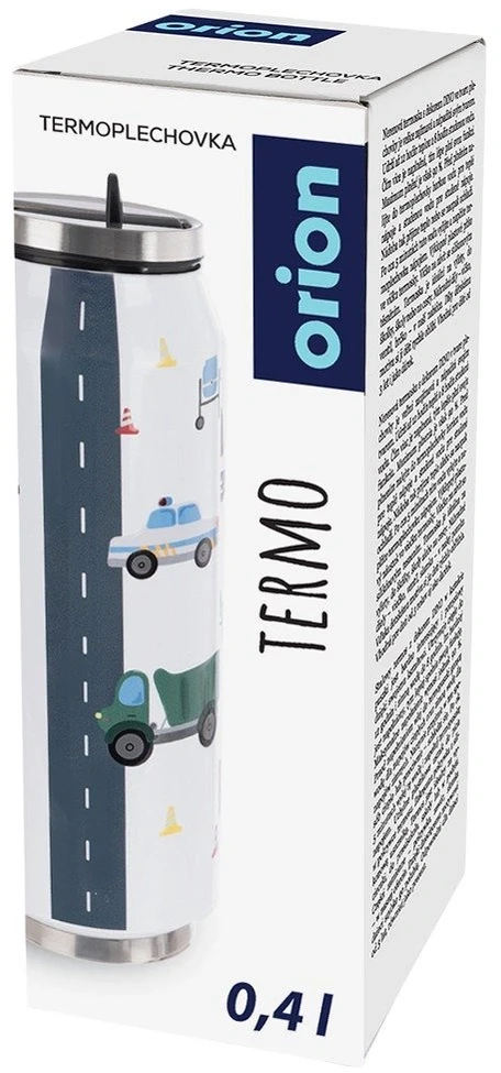 Termo puodelis su vakuumine izoliacija, baltas, 400 ml