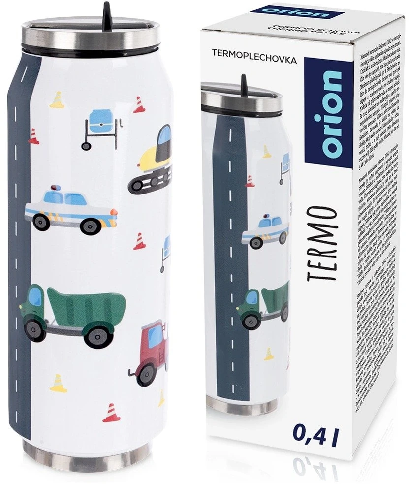 Termo puodelis su vakuumine izoliacija, baltas, 400 ml