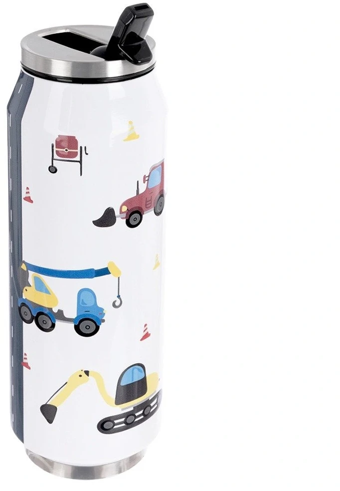 Termo puodelis su vakuumine izoliacija, baltas, 400 ml