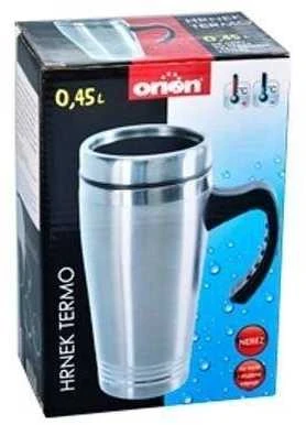 Orion Termo puodelis plienas 450 ml su laikikliu