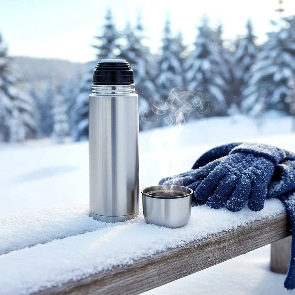 Orion Termosas gėrimams su puodeliu 0,5 l, nerūdijančio plieno