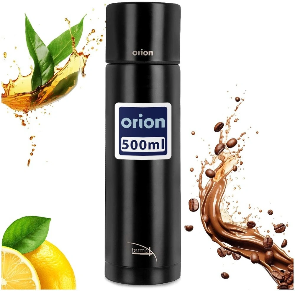 Termosas su puodeliu, juodas, 500 ml