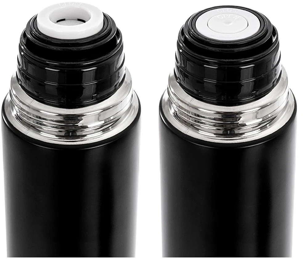 Termosas su puodeliu, juodas, 500 ml