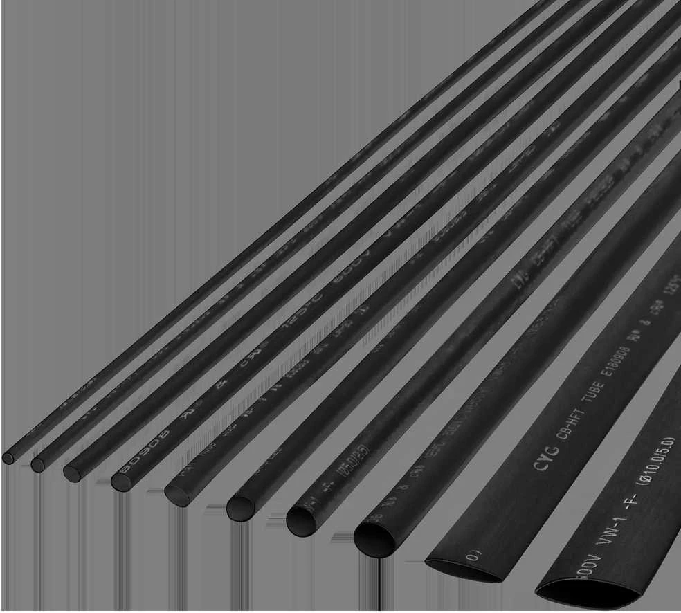 Rebel Cabletech termiškai susitraukiantis vamzdelis 8mm - 1m Juodas