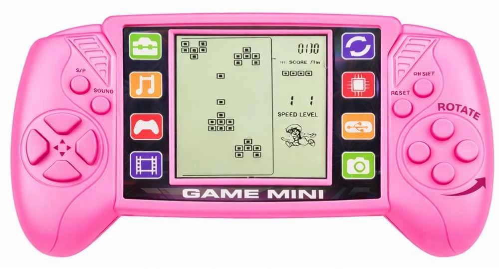 Lean Toys Tetris žaidimų konsolė Rožinė